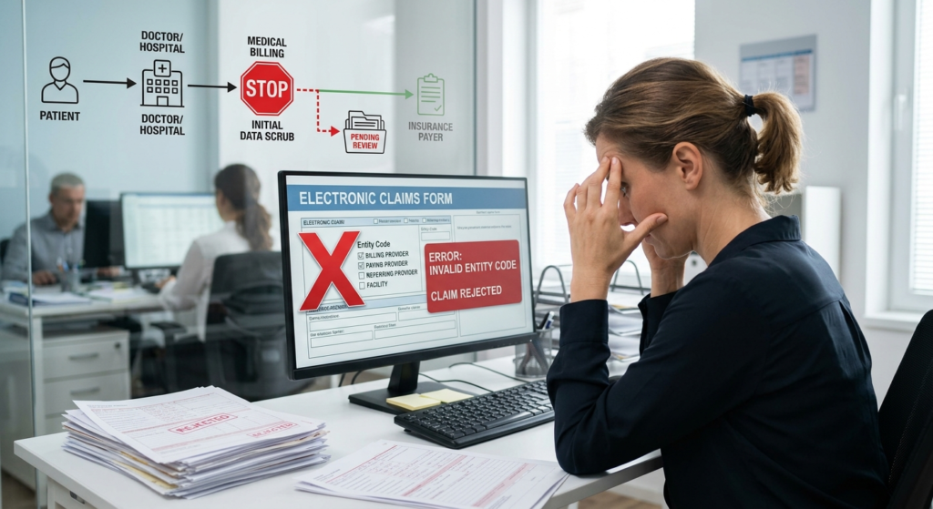 Entity Code Rejection in Medical Billing: Why Your Claims Get Stuck Before They’re Even Read