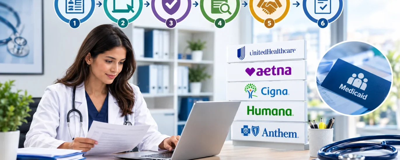 Step by Step Guide to Credentialing with Major Insurance Panels Commercial Medicaid Paneling Walkthrough